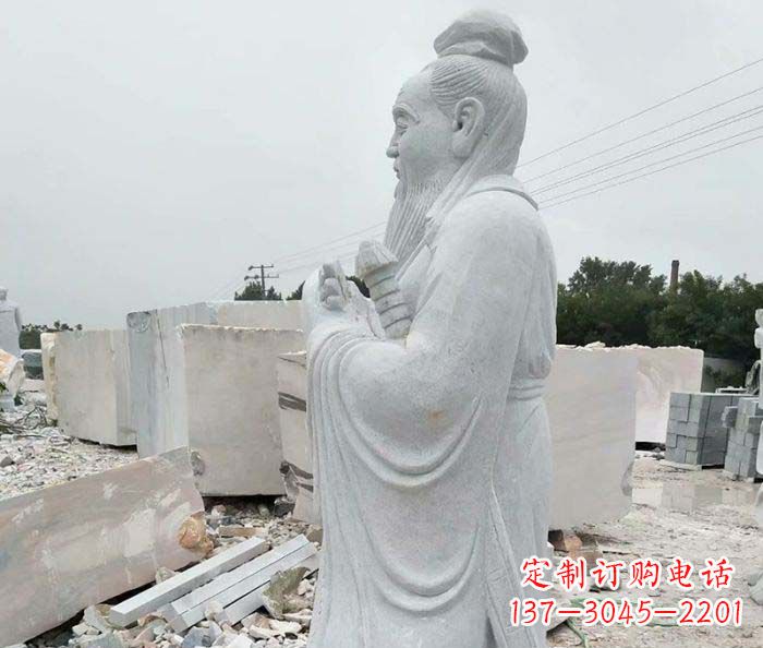 南通校园景观孔子石雕