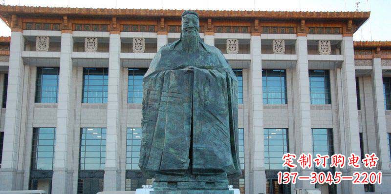 南通校园孔子景观铜雕