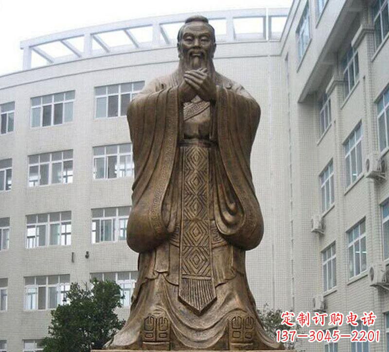 南通校园孔子铜雕222
