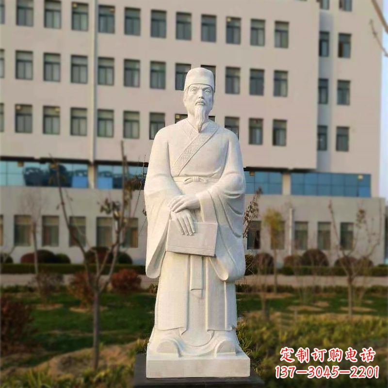 南通校园名人汉白玉雕塑医院医学院古代著名人物雕像