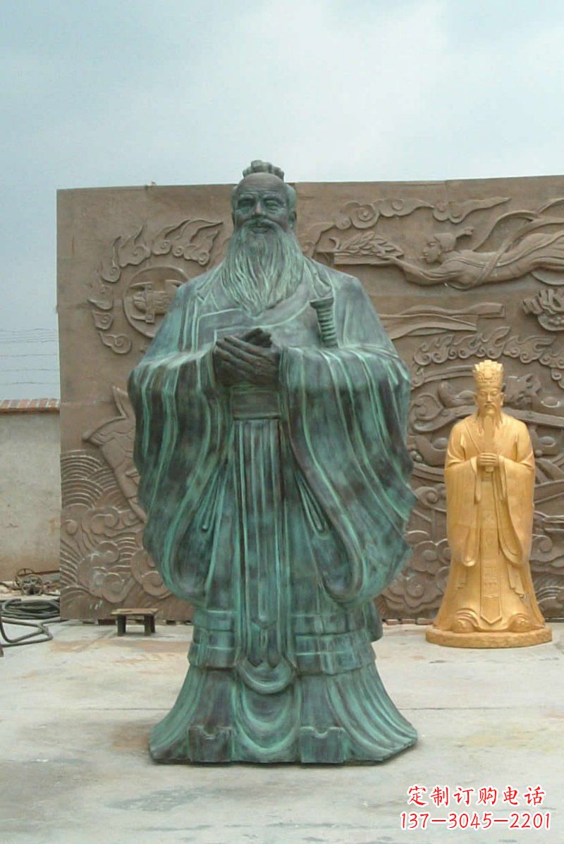 南通校园青铜仿古孔子