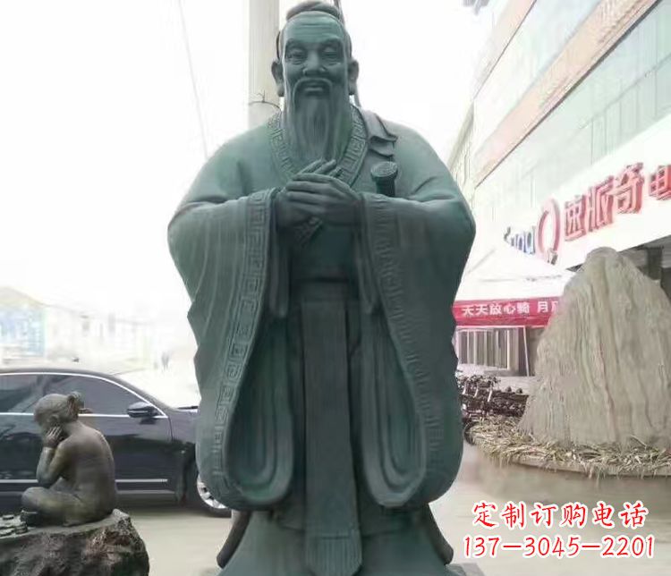 南通校园人物孔子行教像