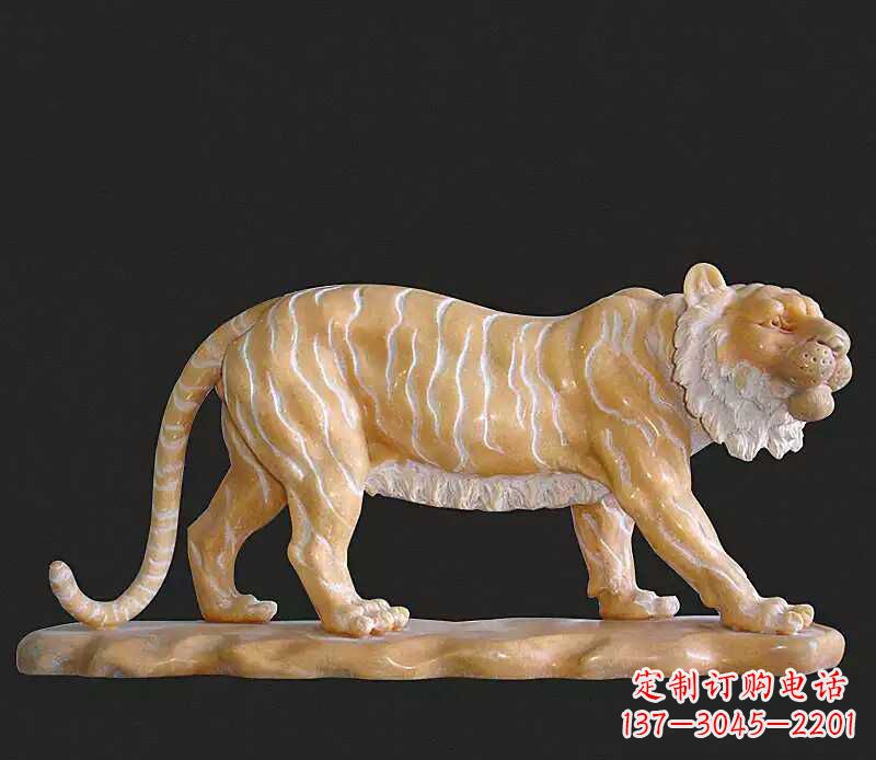 南通行走老虎石雕动物雕塑