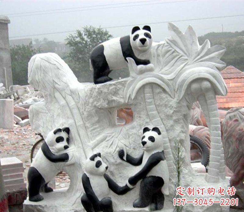 南通熊猫动物景观石雕