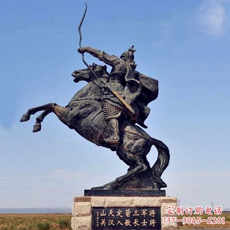 南通薛仁贵射箭雕塑-历史名人古代著名将领景区雕像