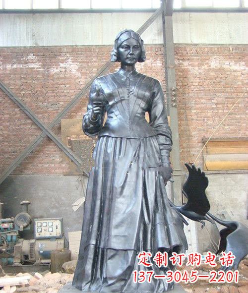 南通医院校园西方名人南丁格尔铜雕