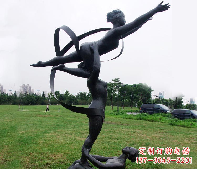 南通艺术体操运动员雕塑