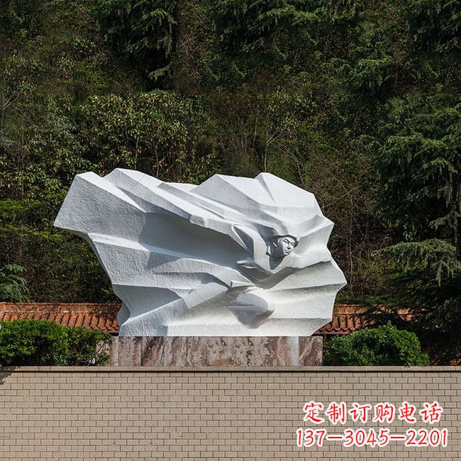 南通英雄人物黄继光景区景点汉白玉石刻雕塑