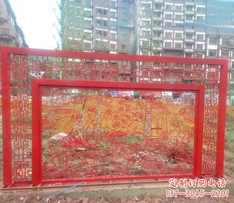 南通迎春福字剪纸雕塑