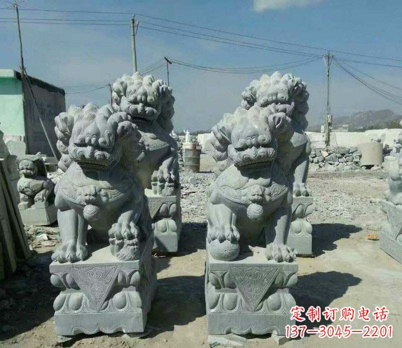 南通园林仿古狮子景观石雕