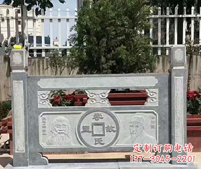 南通园林仿古石浮雕栏板景观石雕