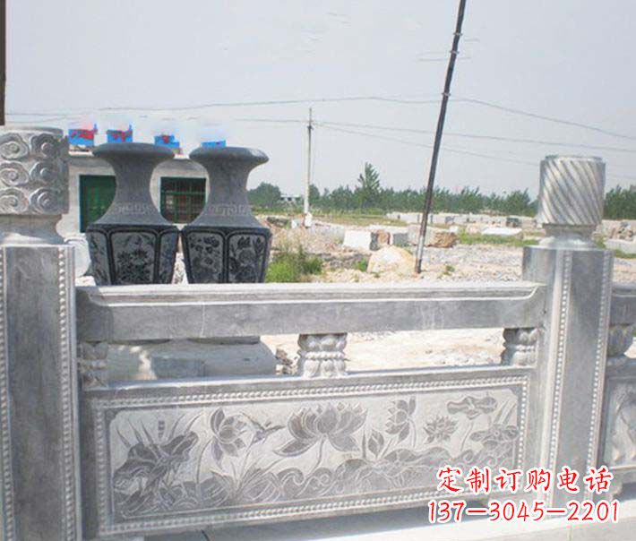 南通园林仿古石栏板景观石雕 (3)