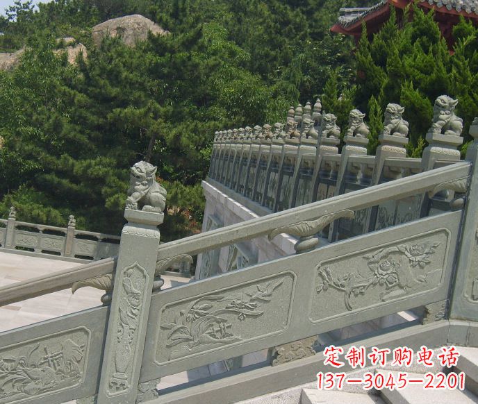 南通园林仿古石栏板景观石雕 (4)
