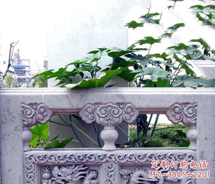 南通园林仿古石栏板景观石雕 (6)