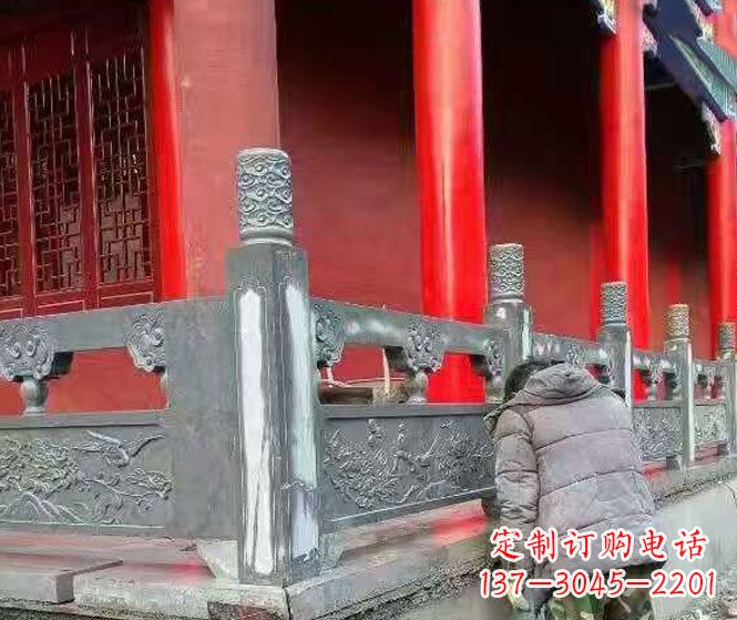南通园林仿古石栏板景观石雕 (9)
