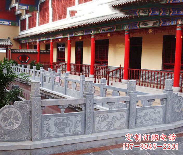 南通园林仿古石栏板景观石雕 (12)