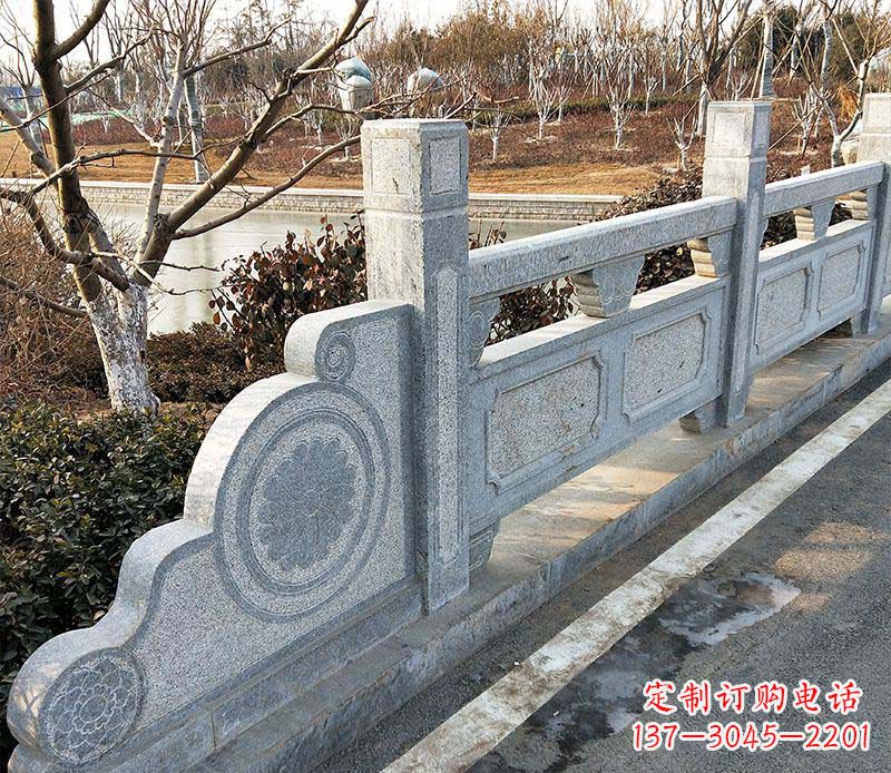 南通园林仿古石栏板景观石雕_1