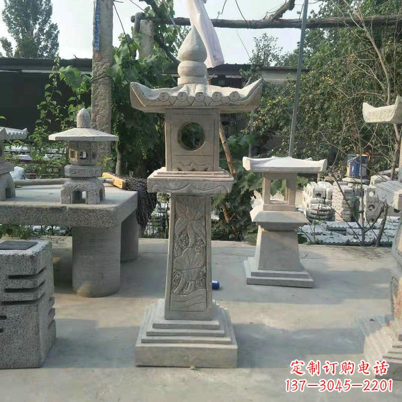 南通园林仿古做旧中式石灯