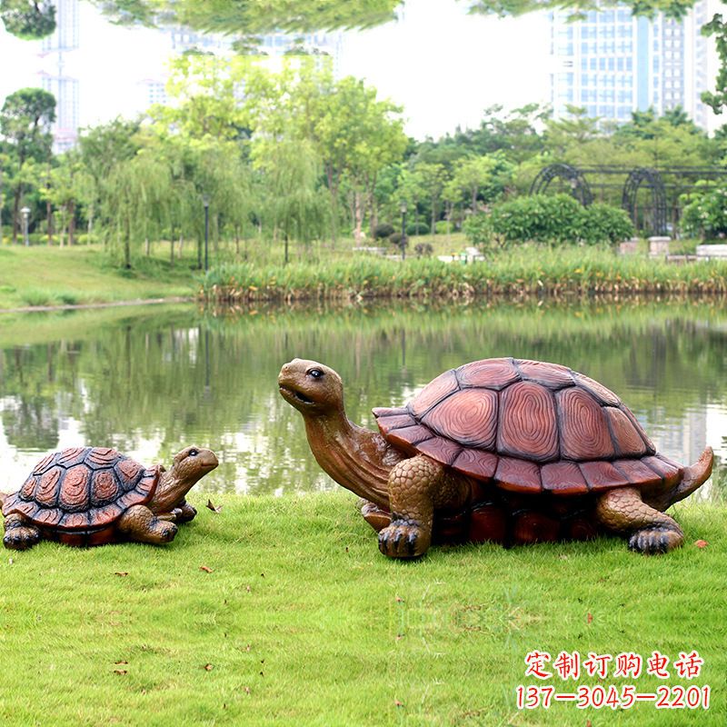 南通园林仿真乌龟玻璃钢池塘湖泊水景雕塑摆件