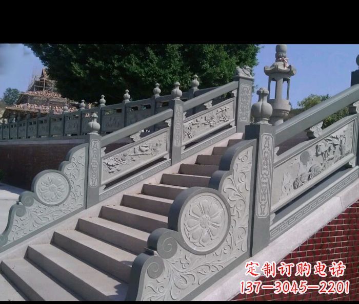 南通园林景观大理石栏板雕塑 (4)