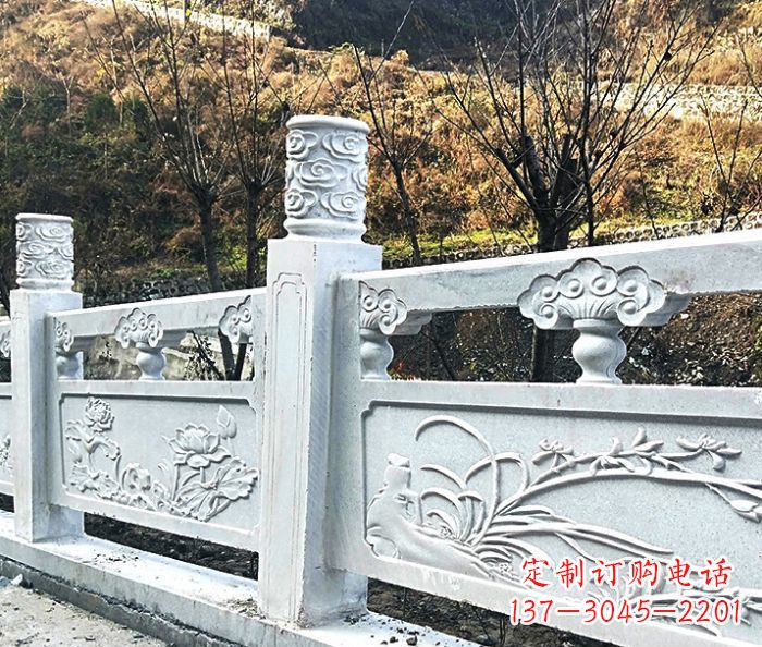 南通园林景观大理石栏板石雕 (7)