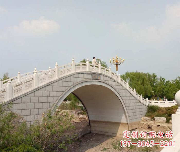 南通园林景观大理石桥栏板石雕 (6)