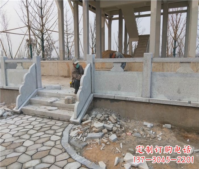 南通园林景观大理石桥栏板石雕_2 (2)