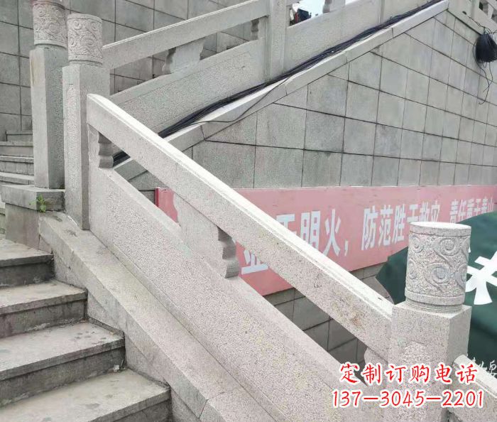 南通园林景观大理石桥栏板石雕_1 (2)