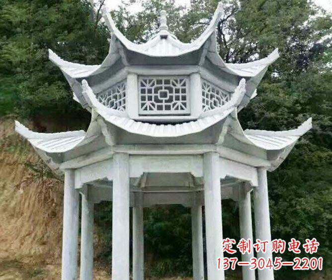 南通园林景观多层凉亭石雕