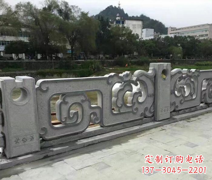 南通园林景观仿古石雕栏板_1