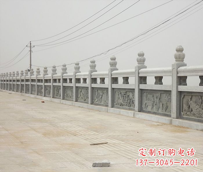南通园林景观仿古石雕栏板_2