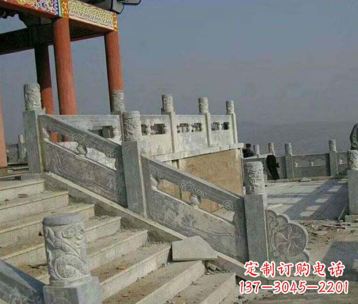 南通园林景观仿古石雕栏板