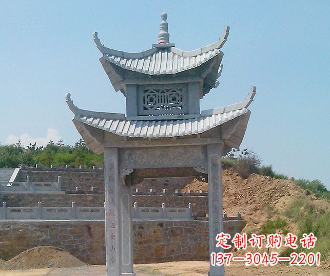 南通园林景观仿古石雕凉亭