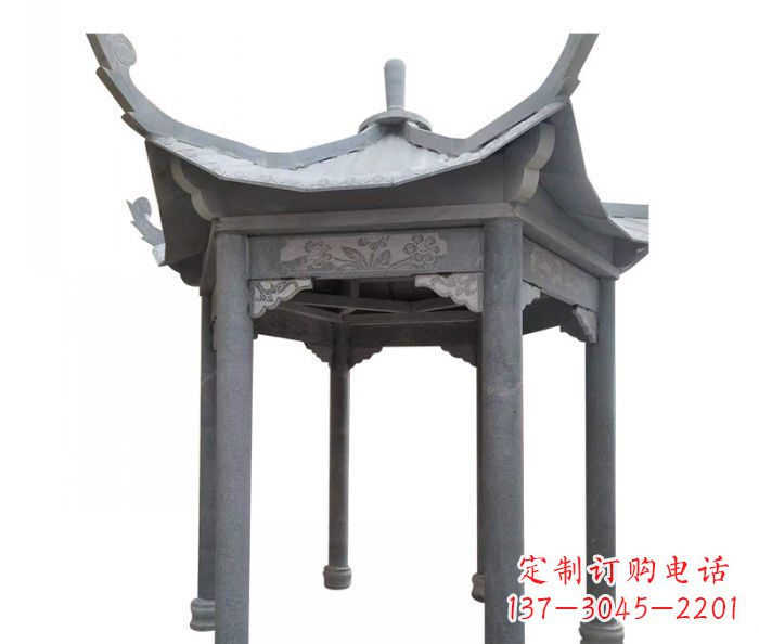 南通园林景观仿古石雕凉亭 (3)