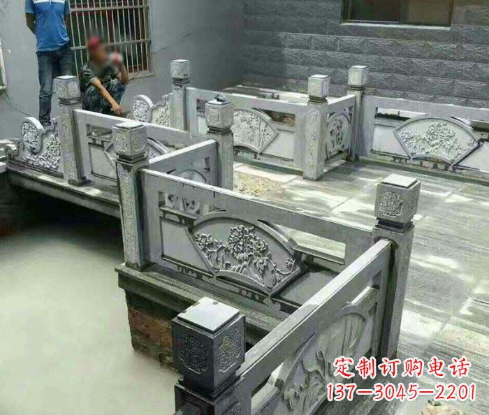 南通园林景观仿古石浮雕栏板 (4)