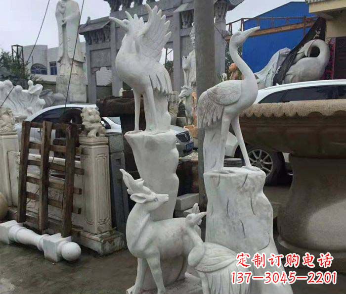 南通园林景观仙鹤石雕