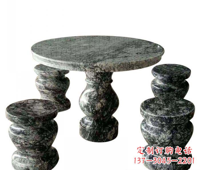 南通园林景观圆形石桌凳