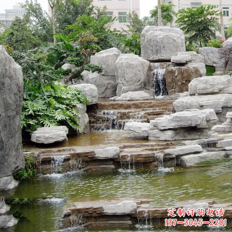 南通园林石头假山流水