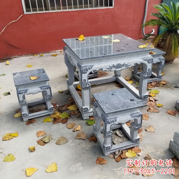 南通园林石桌凳