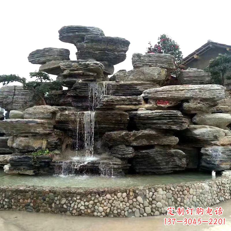 南通园林塑石假山流水