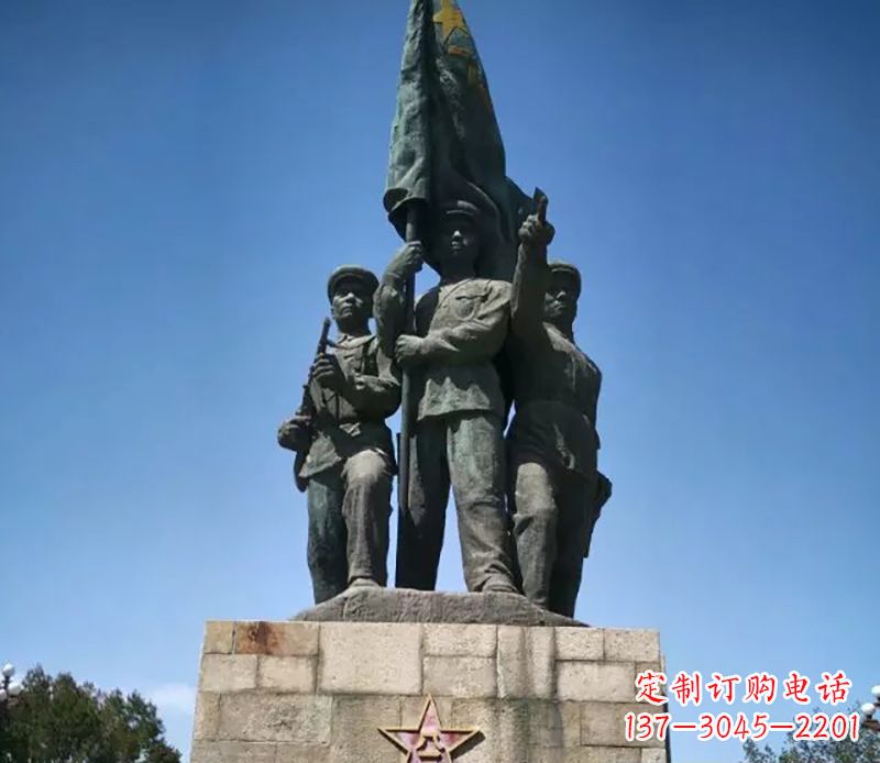南通战士革命广场铜雕