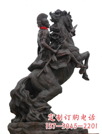 南通战士与马 铸铜雕塑