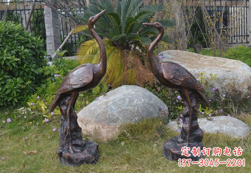 南通站立仙鹤雕塑 (2)