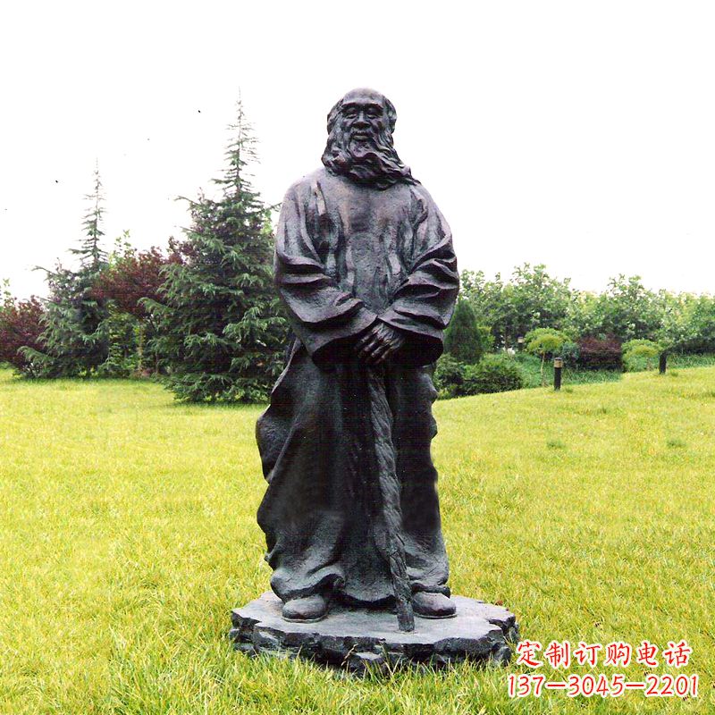 南通张大千铜雕像-公园近代名人著名人物雕塑
