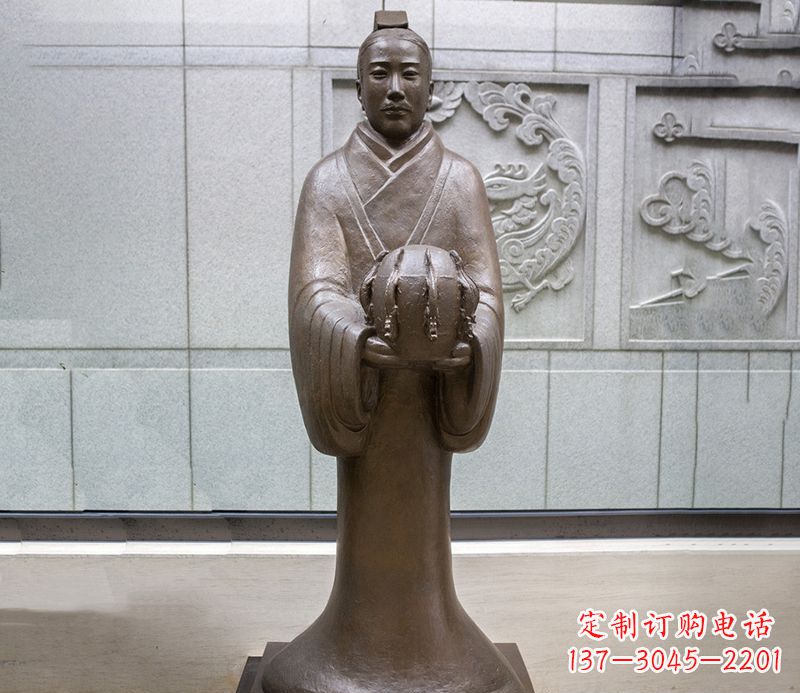 南通张衡科学家 人物铜雕
