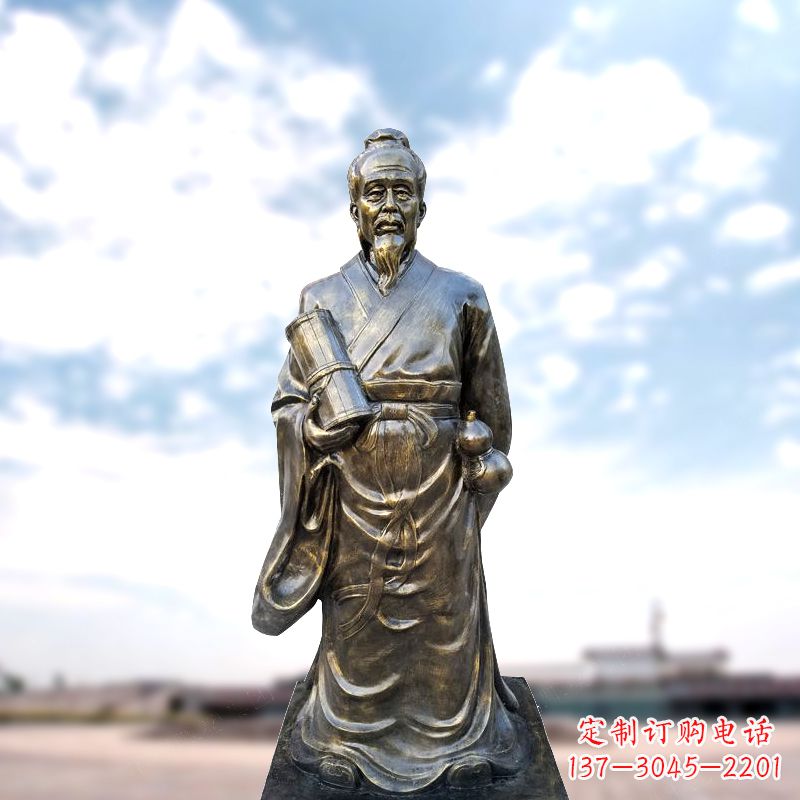南通张仲景仿铜雕像