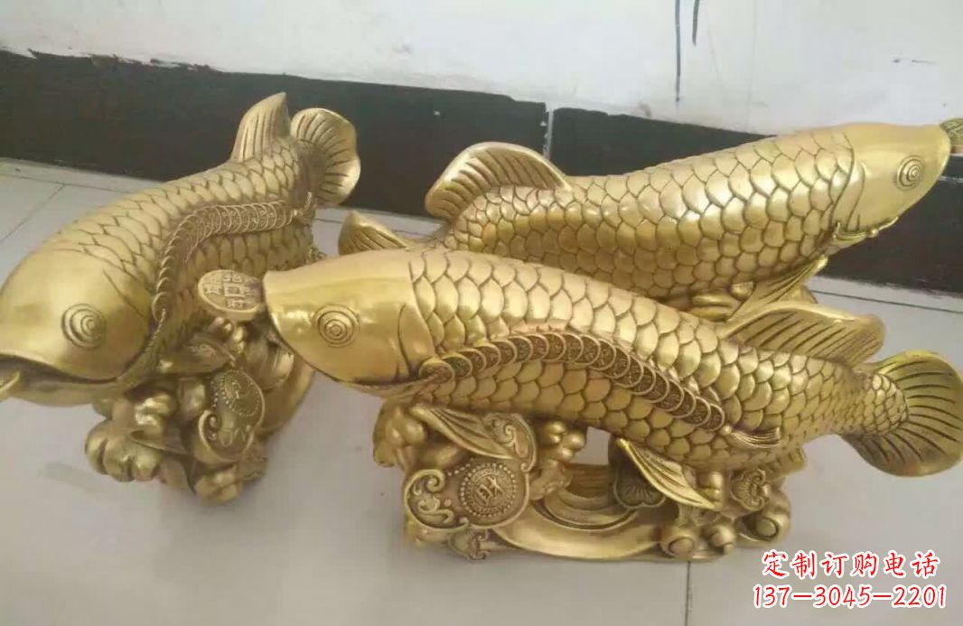 南通招财金龙鱼雕塑 
