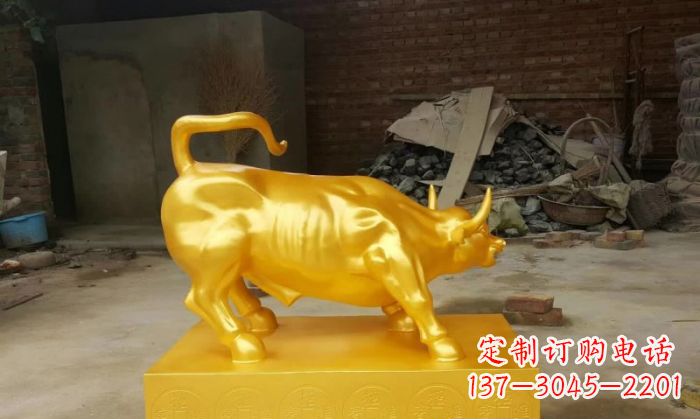 南通招财铜牛雕塑 (2)