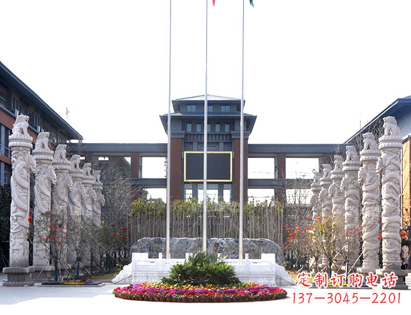 南通中国华表雕塑-校园园林广场景观装饰雕塑
