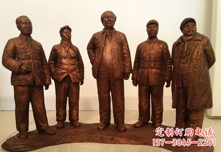 南通中国近代伟人系列铜雕像